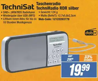 Expert TechniSat Taschenradio TechniRadio RDR silber Angebot