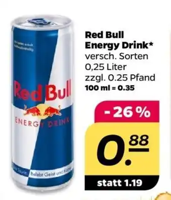 NETTO Red Bull Energy Drink 250ml Angebot