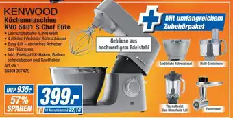 Expert Technomarkt KenWood Kuchenmaschine Chef Elite | KVC5401S Angebot