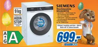 Expert Technomarkt Siemens Waschmaschine | WG44G2M7EX Angebot