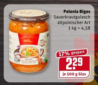 REWE Kaufpark Polonia Bigos  1 kg Angebot