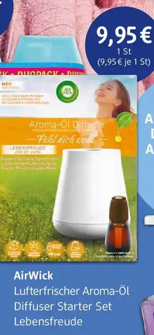 dm drogerie AirWick Lufterfrischer Aroma-öl Diffuser Starter Set Angebot