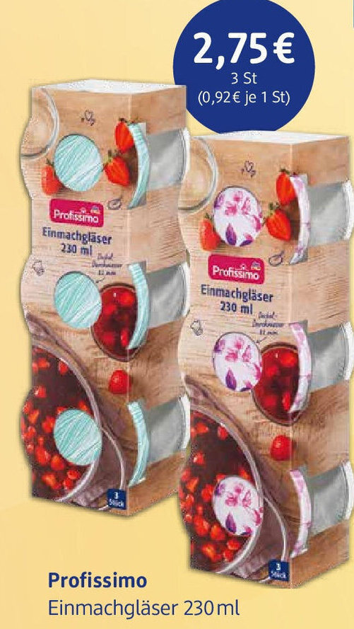 Profissimo Einmachgläser 230 ml Angebot bei dm drogerie