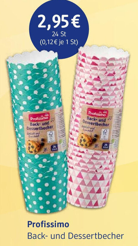 Profissimo Back und Dessertbecher Angebot bei dm drogerie