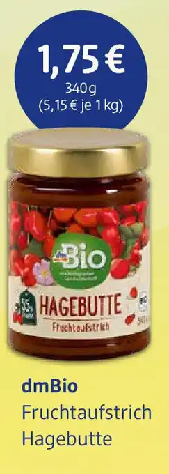 dm drogerie dmBio Fruchtaufstrich Hagebutte 340g Angebot