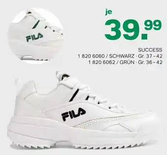 Deichmann Fila Success Schwarz Gr. 37-72 oder Grün 36-42 Angebot