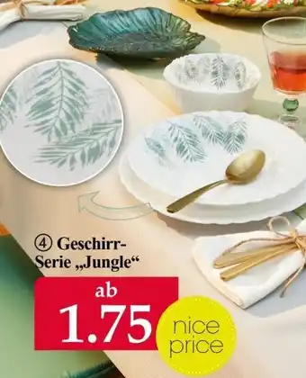 Woolworth Geschirr Serie Jungle Angebot