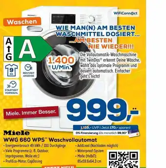 Euronics XXL Miele Wwg 660 Wps Waschvollautomat Angebot