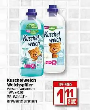 Elli Markt Kuschelweich Weichspüler Angebot