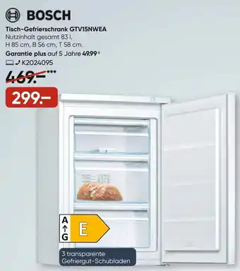 Galeria Bosch Tisch Gefrierschrank GTV15NWEA Angebot