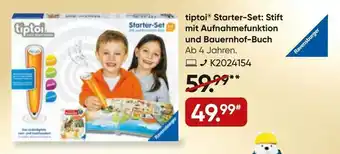 Galeria Ravensburger Tiptoi Starter Set: Stift mit Aufnahmefunktion und Bauernhof Buch Angebot