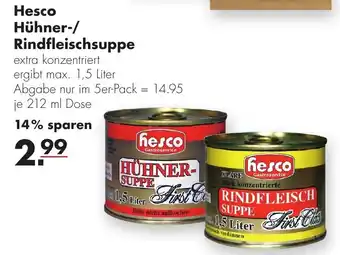 Handelshof Hesco Hühner/Rindfleischsuppe 212 ml Dose Angebot