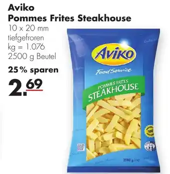 Handelshof Aviko Pommes Frites Steakhouse 2500g Beutel Angebot