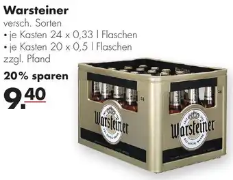 Handelshof Warsteiner 24x0,33/20x0,5L Angebot