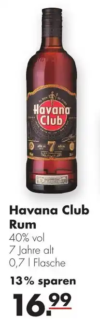 Handelshof Havana Club Rum 0,7L Flasche Angebot