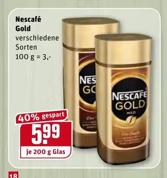 REWE Kaufpark Nescafé Gold 100 g Angebot