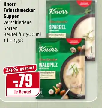 REWE Kaufpark Knorr Feinschmecker Suppen 1 L Angebot