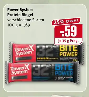 REWE Kaufpark Power System Protein Riegel 100 g Angebot