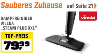 OBI Vileda Dampfreiniger Steam Plus XXL Angebot