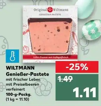 Kaufland Wiltmann Genießer-pastete Angebot