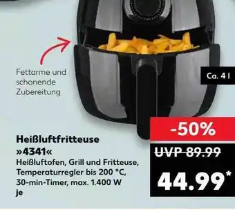 Kaufland Heißluftfritteuse 4341 Angebot