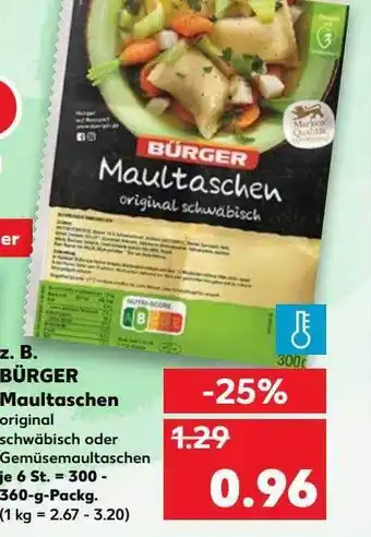 Kaufland Z.b Bürger Maultaschen Angebot