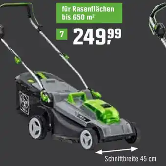 OBI LUX Akku Rasenmäher ,,A-RM-2x20/43 Set" Angebot