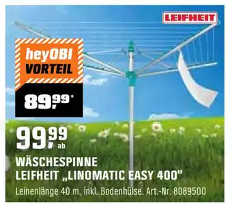 OBI Leifheit Wäschespinne Linomatic Easy 400 Angebot