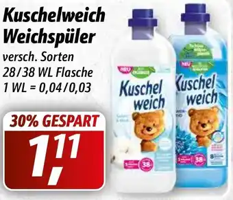 Simmel Kuschelweich Weichspüler 28/38 WL Flasche Angebot