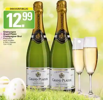 WEZ Champagne Grand Plaisir Champagner Brut 0,75L Flasche Angebot