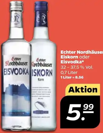 NETTO Echter Nordhäuse Eiskorn oder Eisvodka 0,7 L Angebot