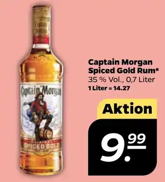 NETTO Captain Morgan Spiced Gold Rum 0,7 L Angebot