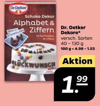 NETTO Dr. Oetker Dekore 40-130 g Angebot