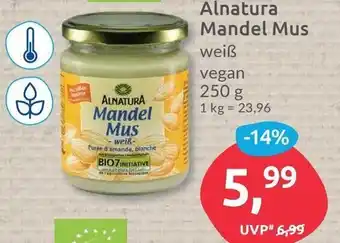 Budni Alnatura Mandel Mus weiß 250g Angebot