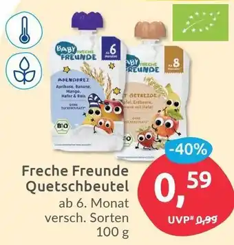 Budni Freche Freunde Quetschbeutel 100g Angebot