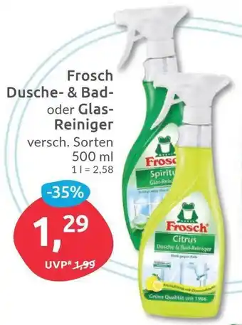 Budni Frosch Dusch & Bad oder Glas Reiniger 500 ml Angebot