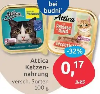 Budni Attica Katzennahrung 100g Angebot