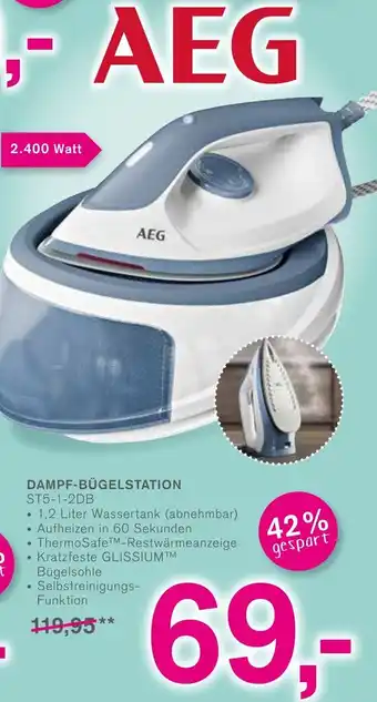 KODi AEG Dampf-Bügelstation ST5-1-2DB Angebot