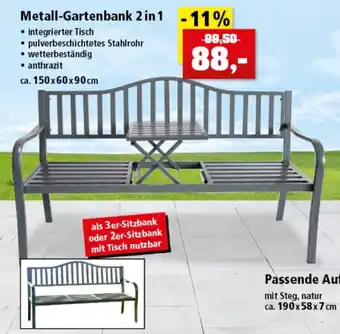 Thomas Philipps Metall Gartenbank 2in1 Angebot