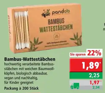 L. STROETMANN GROSSMARKT Pandoo Bambus-Wattestäbchen Angebot