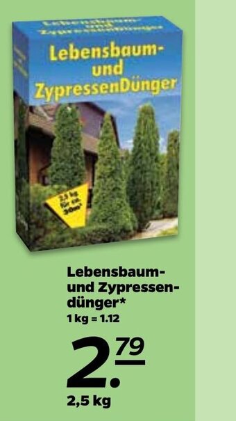 NETTO Lebensbaum und Zypressendünger Angebot