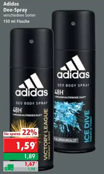 L. STROETMANN GROSSMARKT Adidas Deo-Spray 150ml Angebot