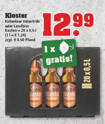 trinkgut Kloster 20x0,5L Angebot