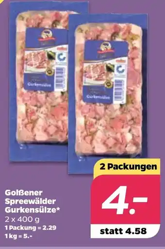 NETTO Golßener Spreewälder Gurkensülze 2 x 400 g Angebot