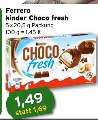 CAP Markt Ferrero Kinder Choco Fresh Angebot