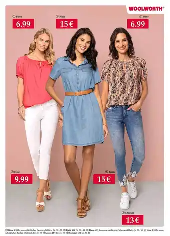 Woolworth Bluse, Hose, Jeans, Sneaker Oder Kleid Angebot