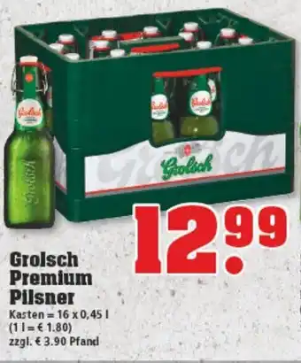 trinkgut Grolsch Premium Pilsner 16x0,45L Angebot