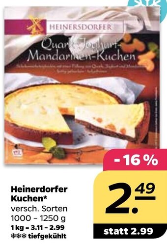 NETTO Heinerdorfer Kuchen 1000-1250 g Angebot