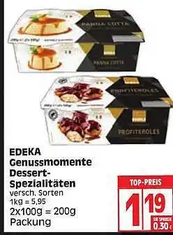 Edeka Edeka Genussmomente Dessert Spezialitäten Angebot