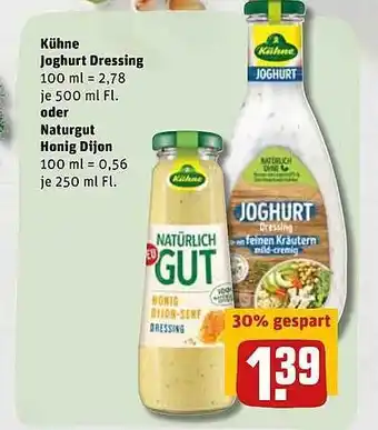 REWE Kühne Joghurt Dressing Oder Naturgut Honig Dijon Angebot